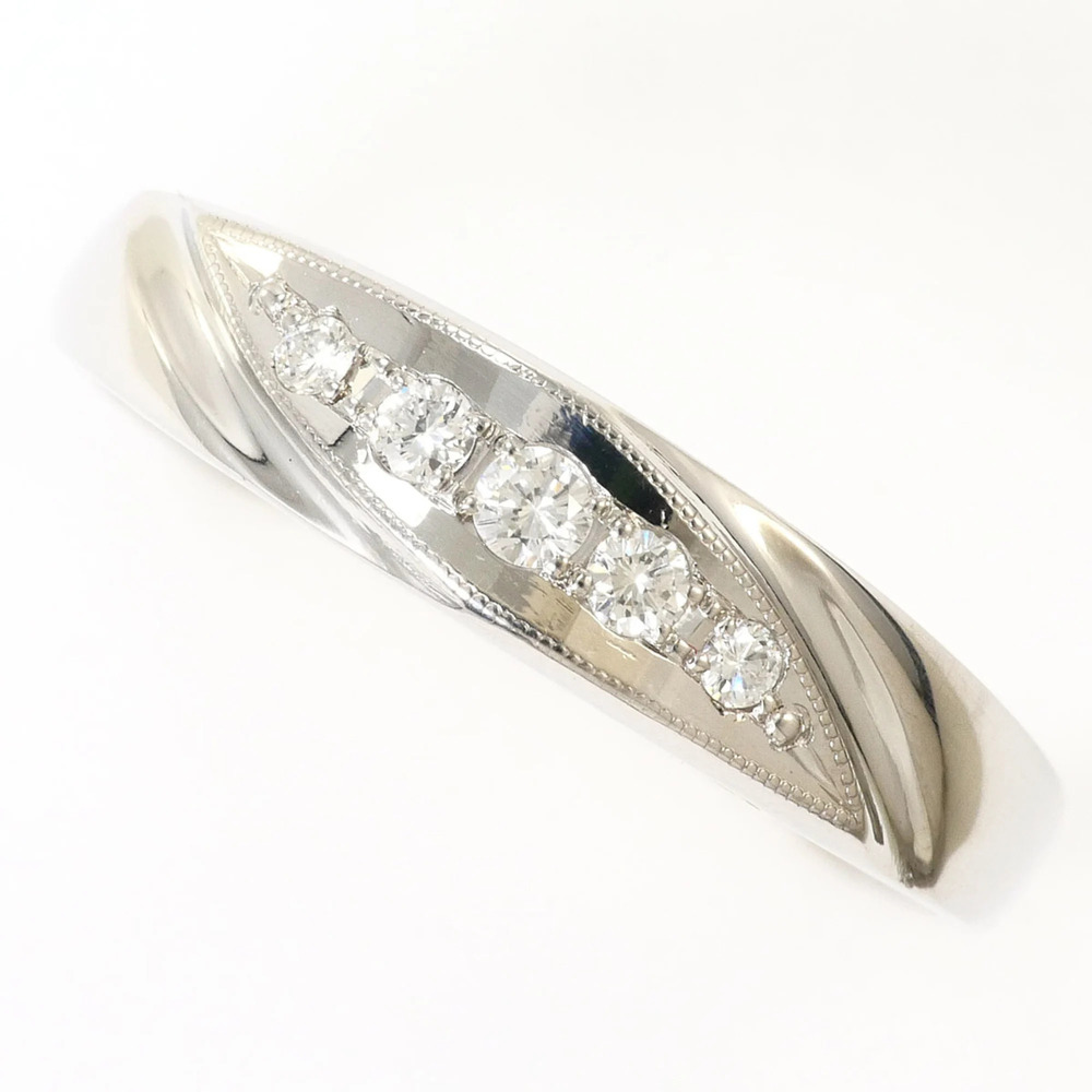 VINTAGE Silver Diamond Ring